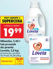Biedronka Mleczko, 1,45 l lub proszek do prania Lovela, 1,3 kg oferta