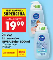 Biedronka Żel 2w1 lub mleczko NIVEA Baby oferta