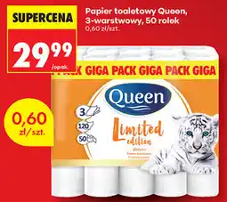 Biedronka Papier toaletowy Queen, 3-warstwowy, 50 rolek oferta