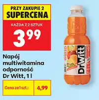 Biedronka Napój multiwitamina odporność Dr Witt oferta