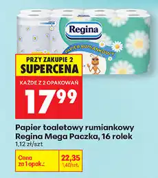 Biedronka Papier toaletowy rumiankowy Regina Mega Paczka, 16 rolek oferta