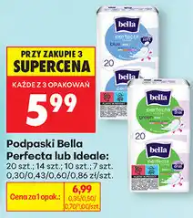 Biedronka Podpaski Bella Perfecta lub Ideale: 20 szt. 14 szt. 10 szt. 7 szt oferta