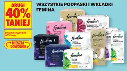 Biedronka Wszystkie podpaski i wkładki femina oferta