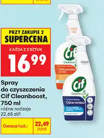 Biedronka Spray do czyszczenia Cif Cleanboost oferta