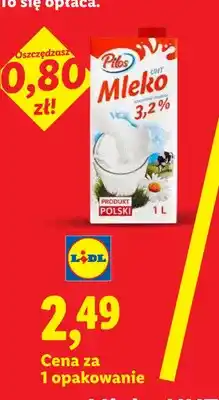 Lidl Mleko UHT 3,2% oferta