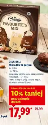 Lidl Mix lodów na patyku Favourite's Mix oferta