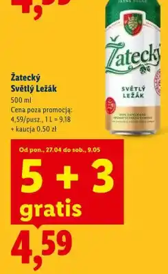 Lidl Piwo Světlý Ležák oferta
