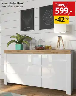 Black Red White Komoda Holten S156 x G42 x W83,5 cm oferta
