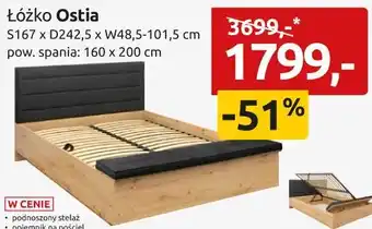 Black Red White Łóżko Ostia oferta