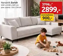 Black Red White Narożnik Zurich oferta