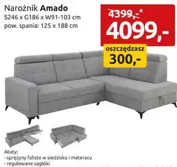 Black Red White Narożnik Amado oferta