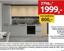 Black Red White Zestaw kuchenny Milino Medium B 332 cm bez blatu oferta