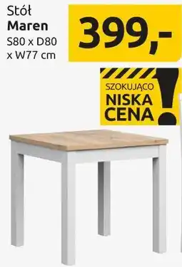 Black Red White Stół Maren S80 x D80 x W77 cm oferta