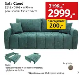 Black Red White Sofa Cloud oferta