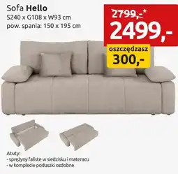 Black Red White Sofa Hello oferta
