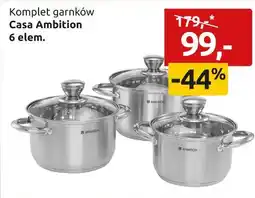 Black Red White Komplet garnków Casa Ambition 6 elem oferta