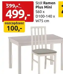 Black Red White Stół Ramen Plus Mini S60 x D100-140 x W75 cm oferta