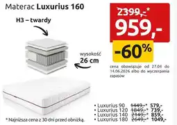 Black Red White Materac Luxurius 160 oferta
