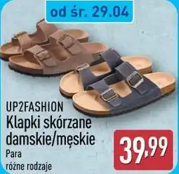 ALDI Klapki skórzane damskie/męskie UP2FASHION oferta
