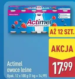 ALDI Actimel owoce leśne oferta