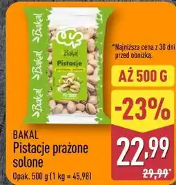ALDI Pistacje prażone solone BAKAL Opak oferta