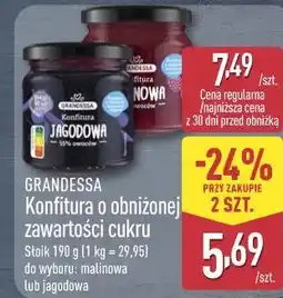 ALDI GRANDESSA Konfitura o obniżonej zawartości cukru oferta