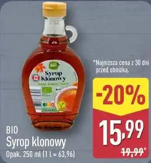 ALDI BIO Syrop klonowy oferta