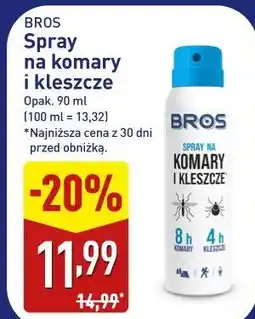ALDI Spray na komary i kleszcze BROS oferta