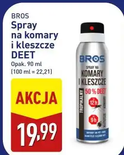 ALDI Spray na komary i kleszcze DEET BROS oferta