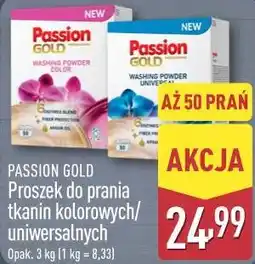 ALDI Proszek do prania tkanin kolorowych/uniwersalnych PASSION GOLD oferta
