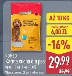 ALDI Karma sucha dla psa ROMEO oferta