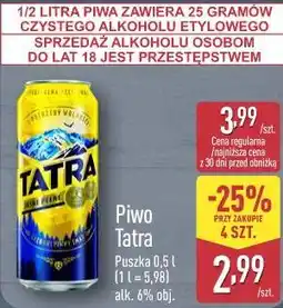 ALDI Piwo Tatra oferta