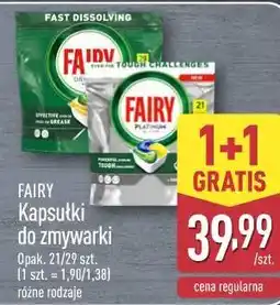 ALDI Kapsułki do zmywarki FAIRY oferta