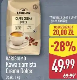 ALDI Kawa ziarnista Crema Dolce BARISSIMO oferta