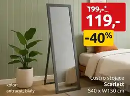 Black Red White Lustro stojące Scarlett S40xW150cm kolor antracyt biały oferta