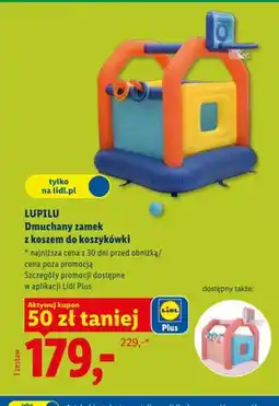 Lidl Dmuchany zamek Lupilu z koszem do koszykówki oferta