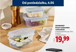 Lidl Zestaw 3 pojemników z pokrywkami SilverCrest oferta