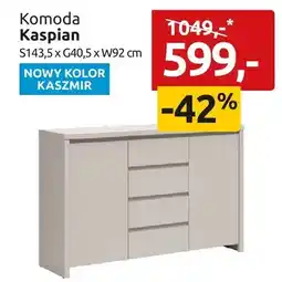 Black Red White Komoda Kaspian S143,5xG40,5xW92cm kolor kaszmir oferta