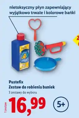 Lidl Pustefix Zestaw do robienia baniek oferta