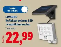 Lidl Reflektor solarny LED z czujnikiem ruchu Livarno oferta