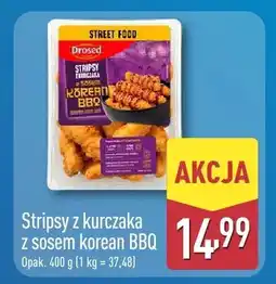ALDI Stripsy z kurczaka z sosem korean BBQ Drosed oferta