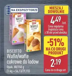 ALDI Wafle cukrowe do lodów Biscotto oferta