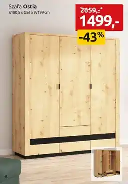 Black Red White Szafa Ostia S180,5xG56xW199cm oferta