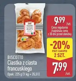 ALDI Ciastka z ciasta francuskiego Biscotto oferta