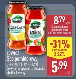 ALDI Sos pomidorowy Łowicz spaghetti oferta