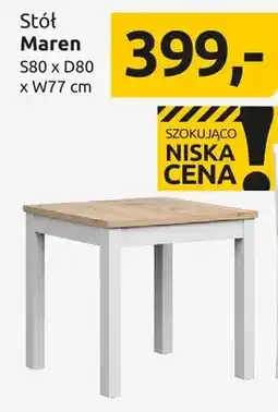 Black Red White Stół Maren S80xD80xW77cm oferta