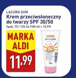 ALDI Krem przeciwsłoneczny do twarzy Lacura Sun SPF 30/50 oferta