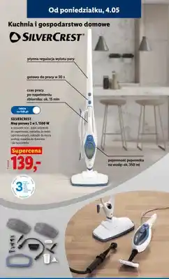 Lidl Mop parowy 2w1 SilverCrest 1500W oferta