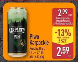 ALDI Piwo Karpackie Jasne oferta