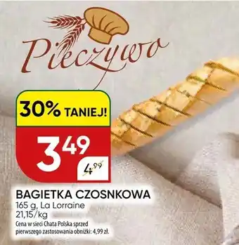 Chata Polska Bagietka czosnkowa La Lorraine oferta
